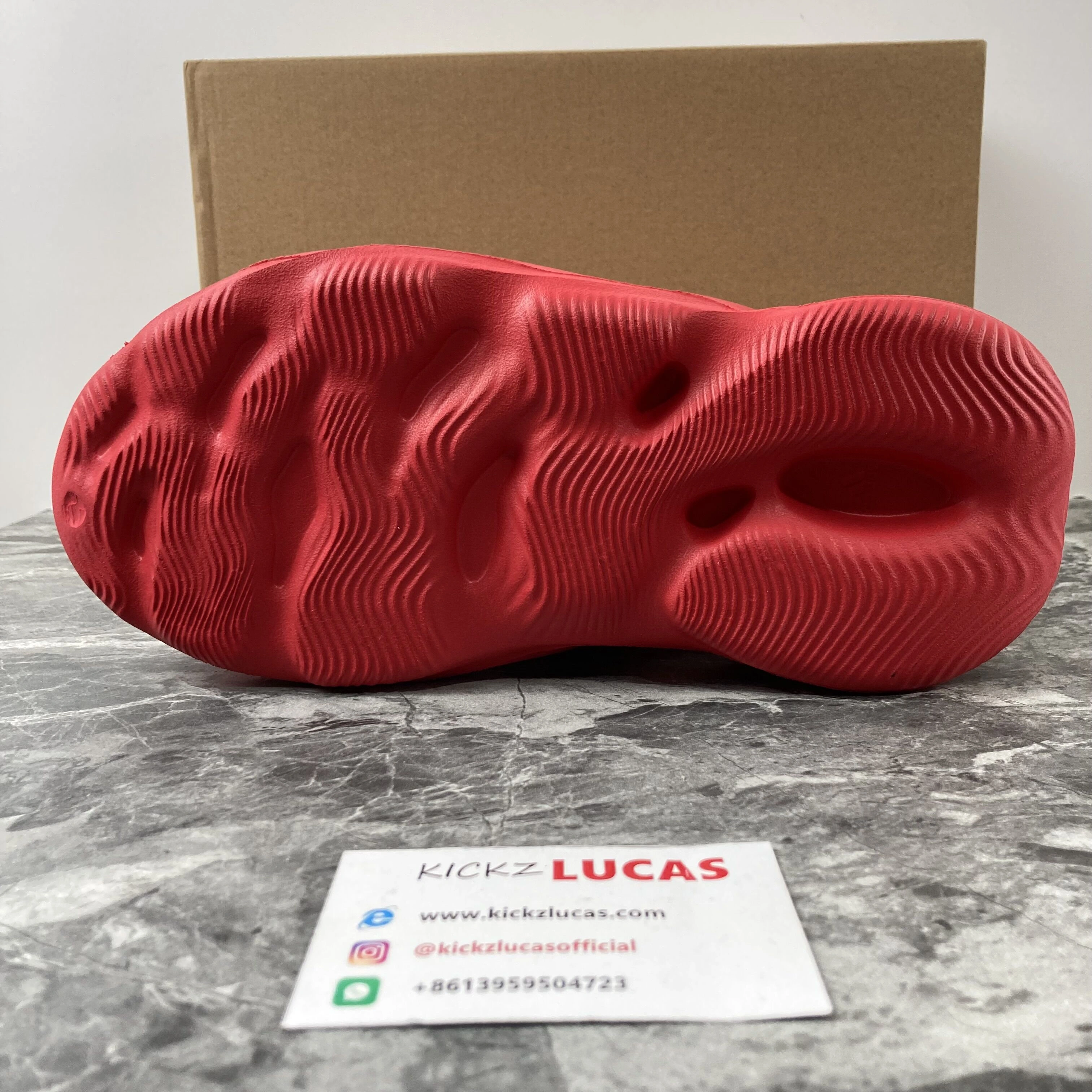 Affordable Yeezy Foam RNNR Vermillion GW 2596