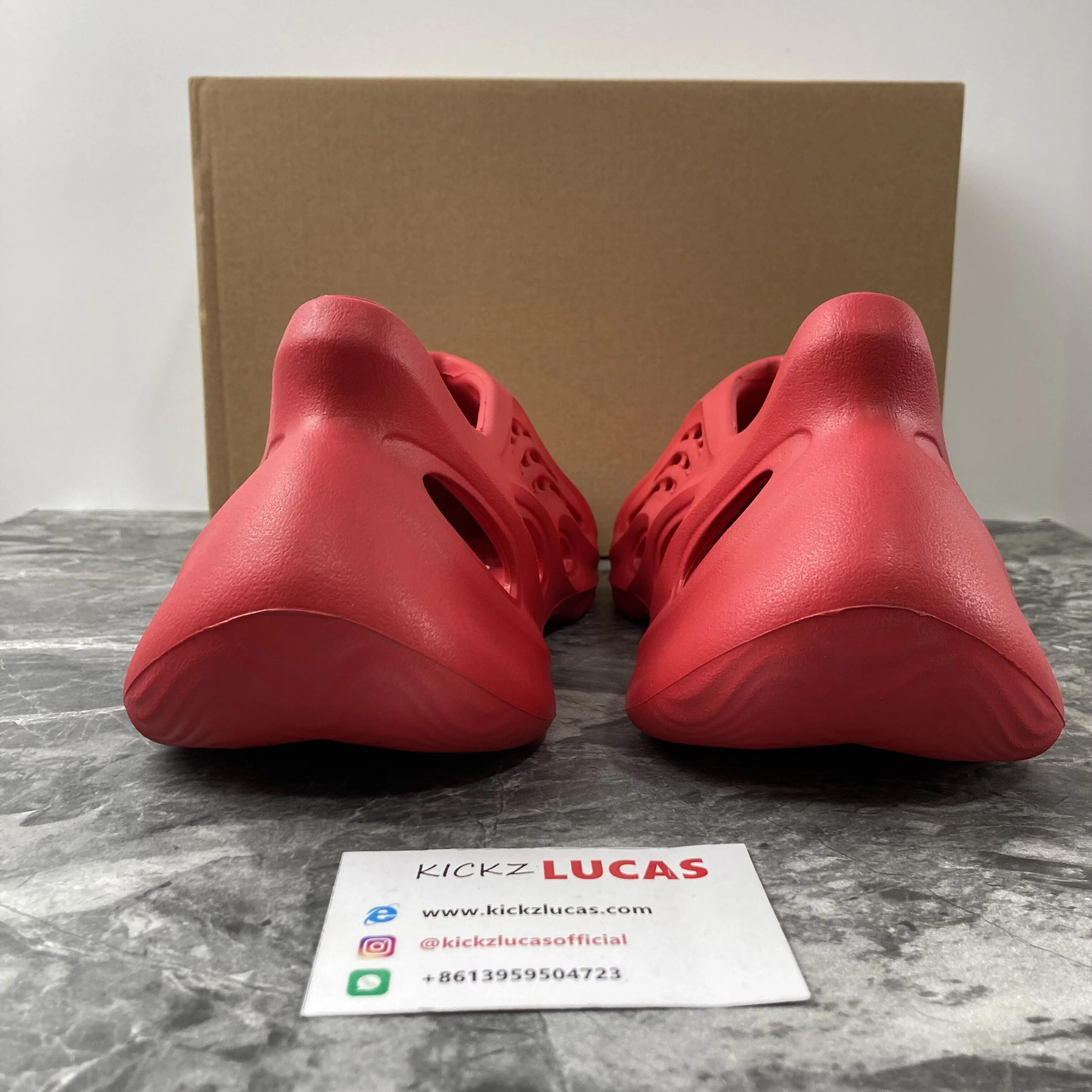 Affordable Yeezy Foam RNNR Vermillion GW 2596