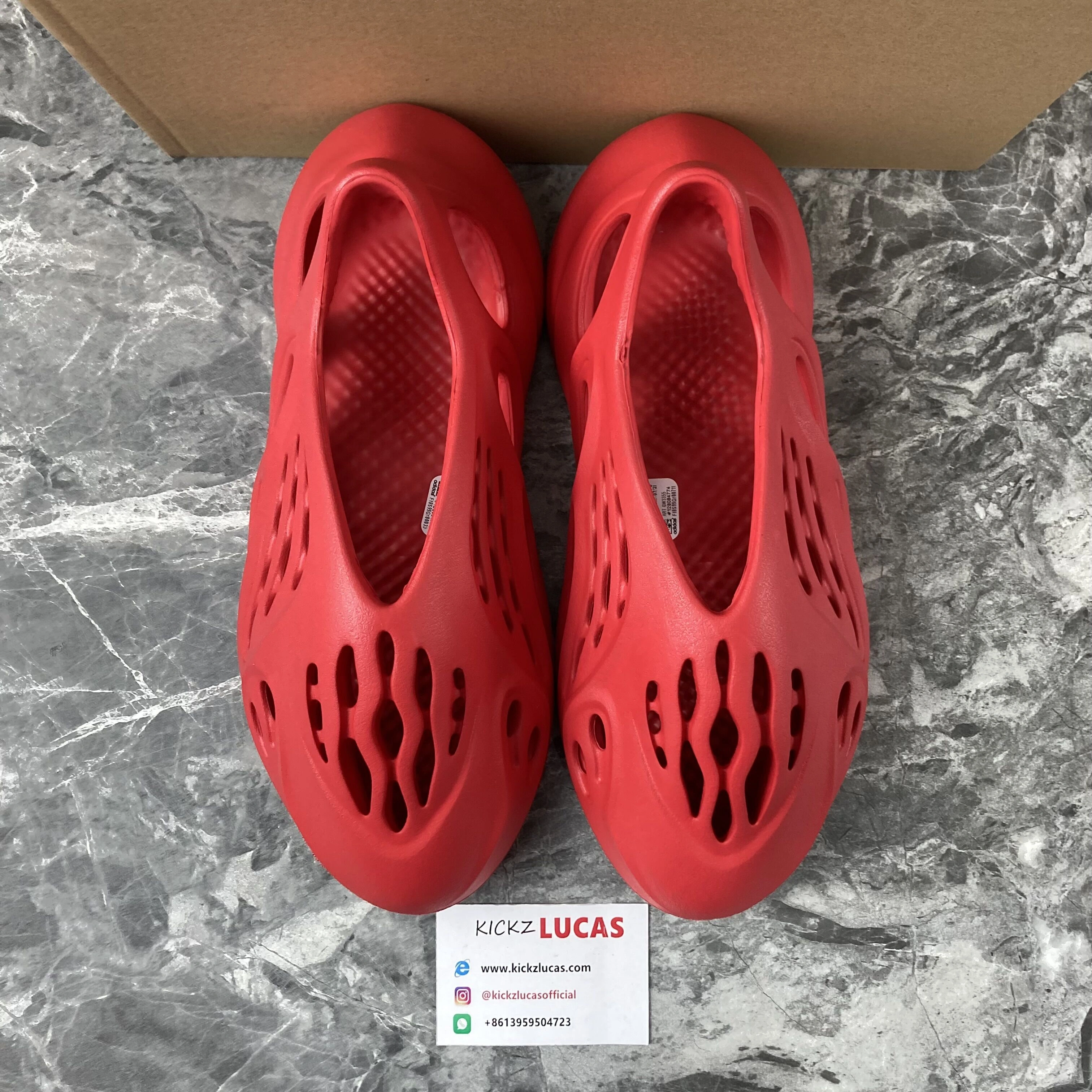Affordable Yeezy Foam RNNR Vermillion GW 2596