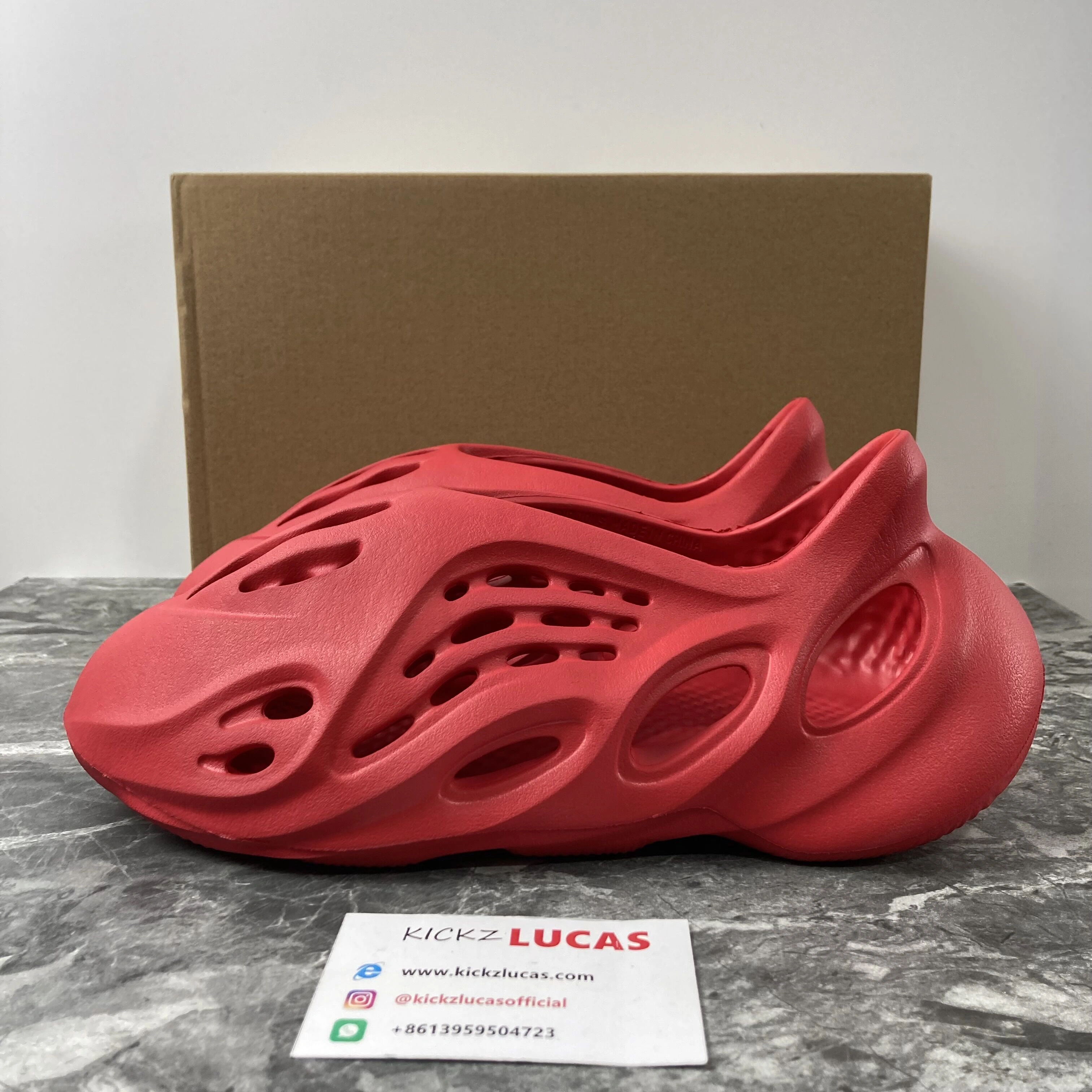 Affordable Yeezy Foam RNNR Vermillion GW 2596