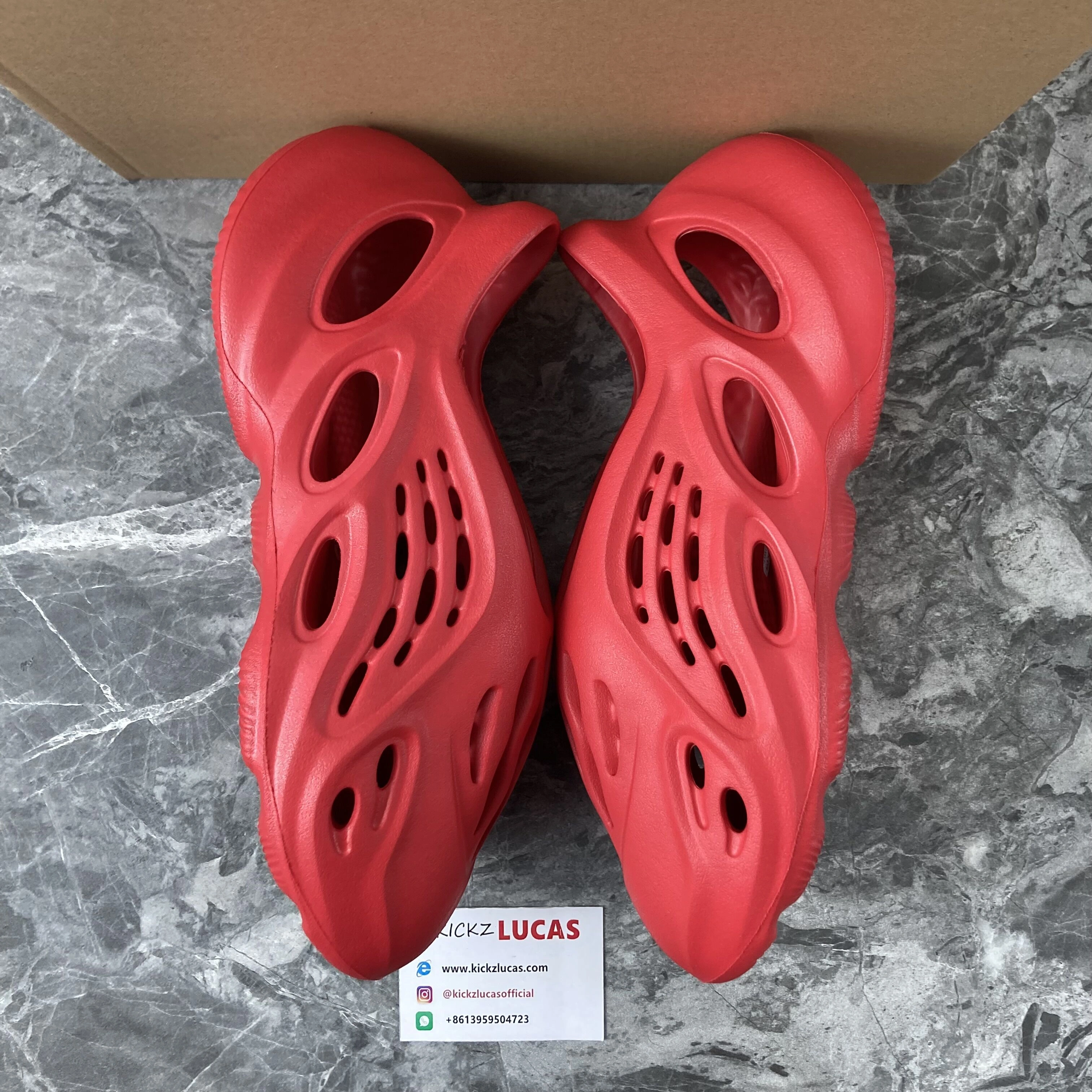 Affordable Yeezy Foam RNNR Vermillion GW 2596