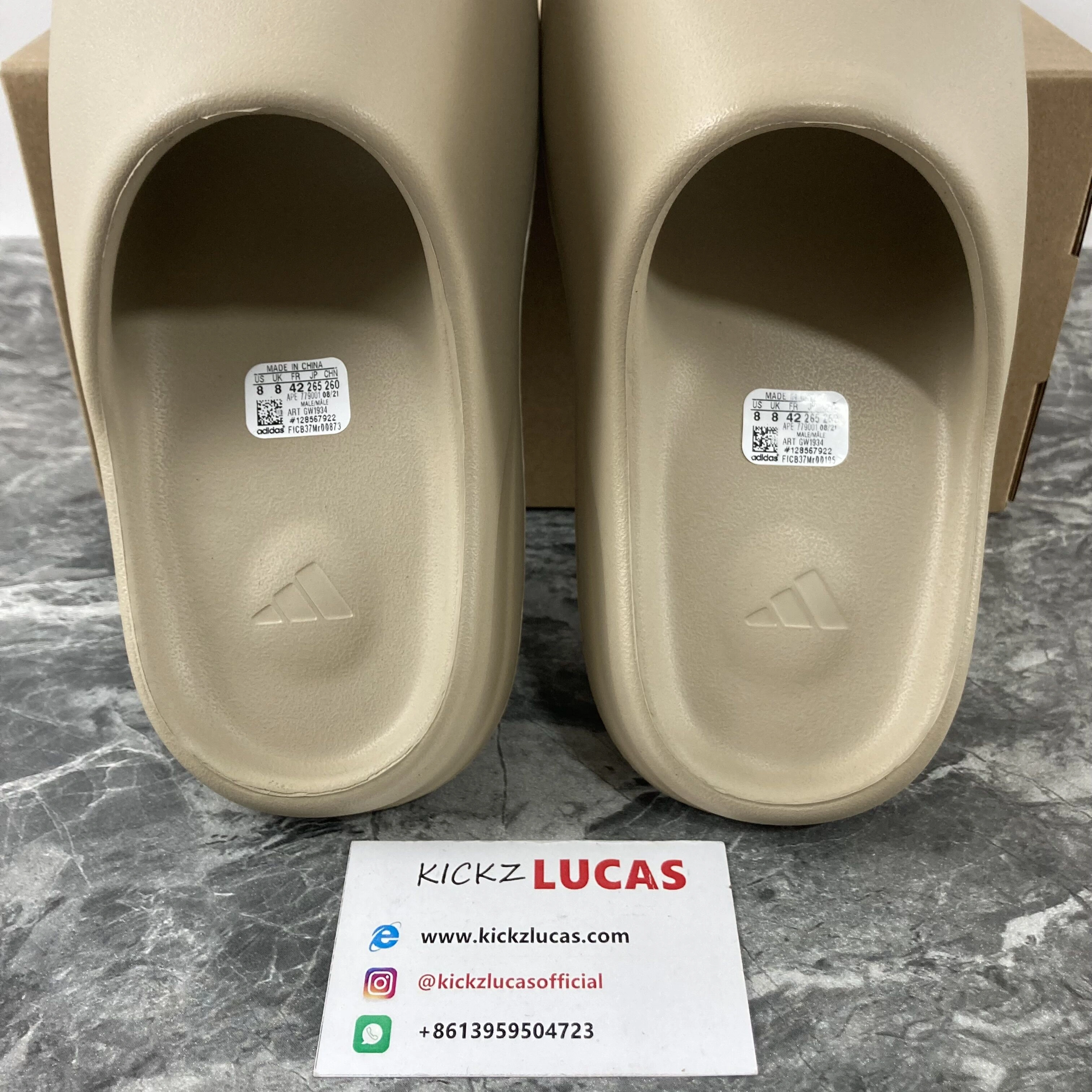 Yeezy Slide Pure (Restock Pair) GW Practical 2589