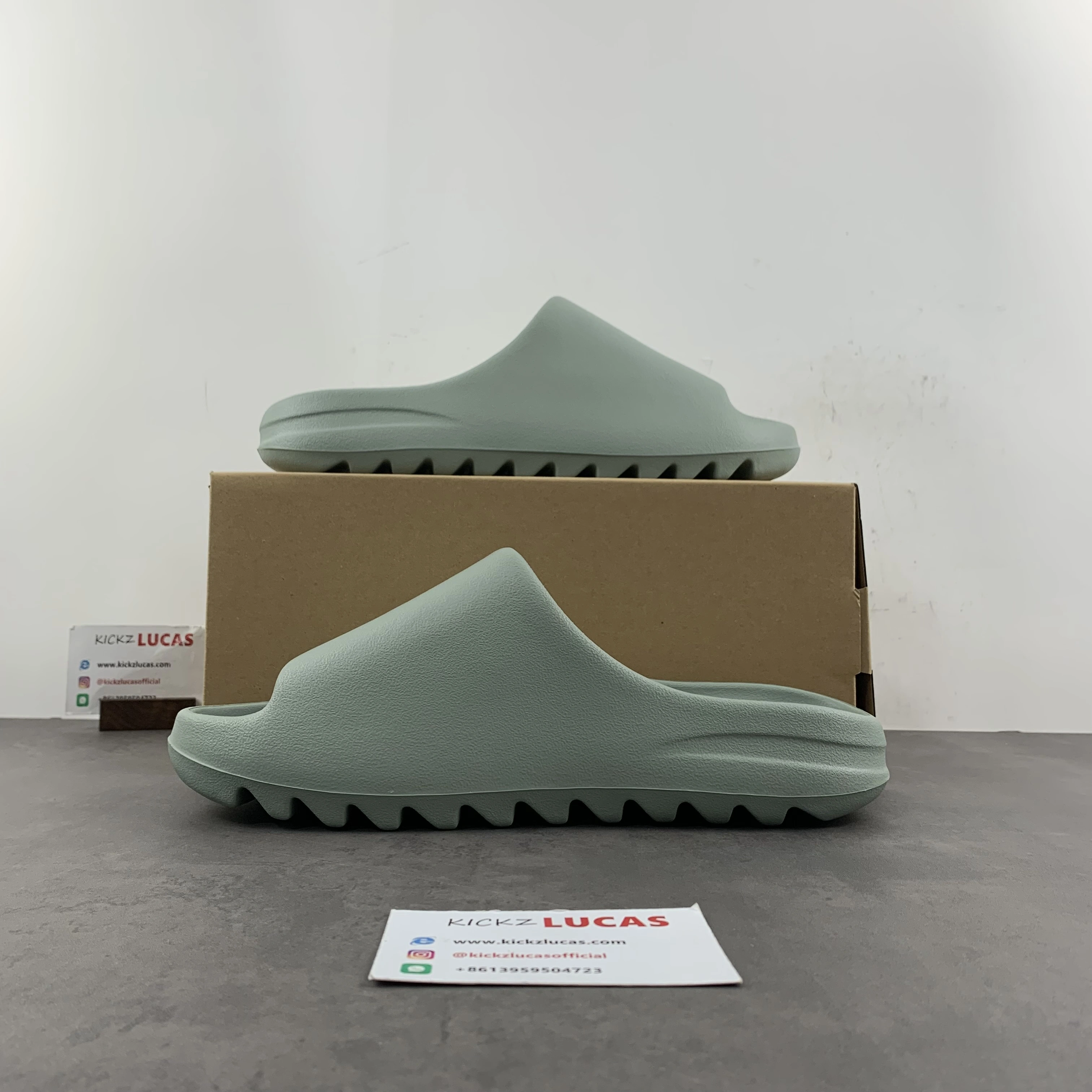 Vibrant Yeezy Slide Salt ID 2568