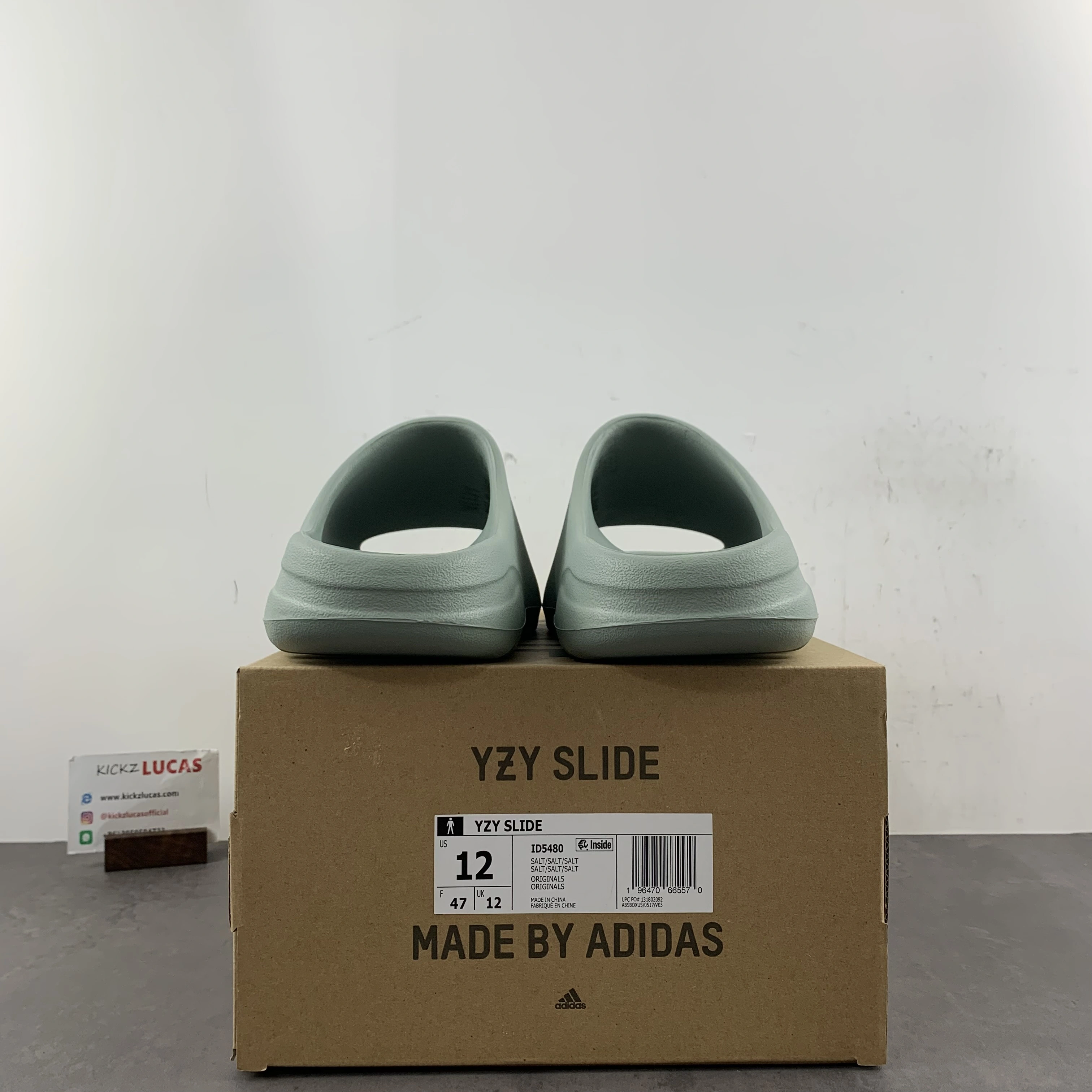 Vibrant Yeezy Slide Salt ID 2568