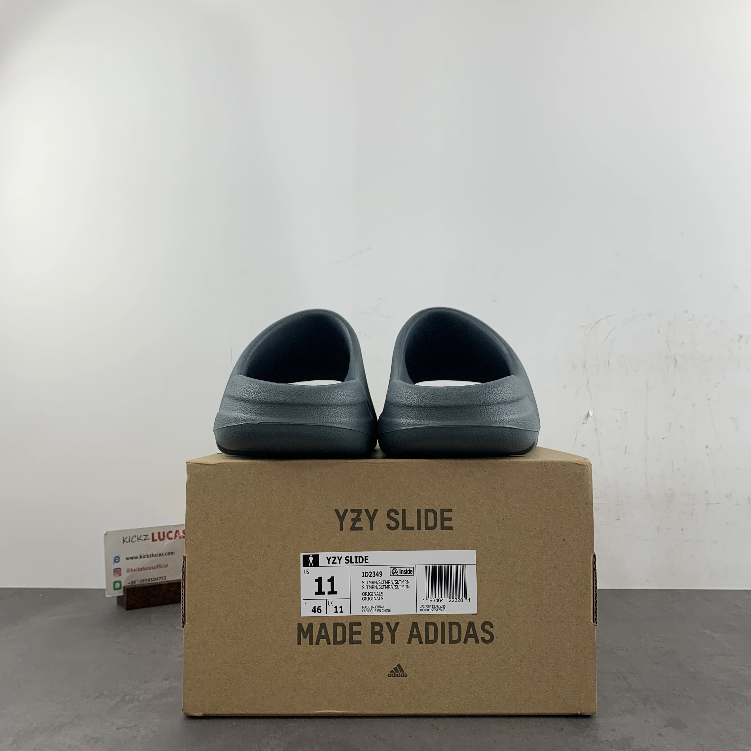 EyeCatching Yeezy Slide Slate Marine ID 2575