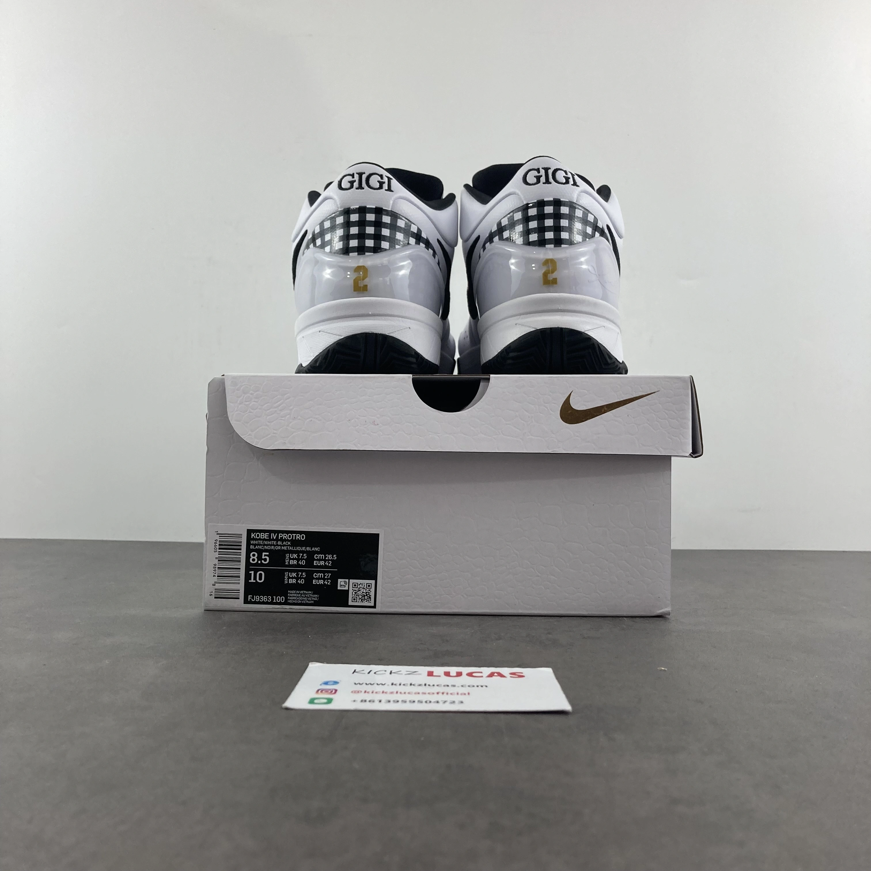 WaterResistant Zoom Kobe 4 Protro GIGI FJ9363- 1114