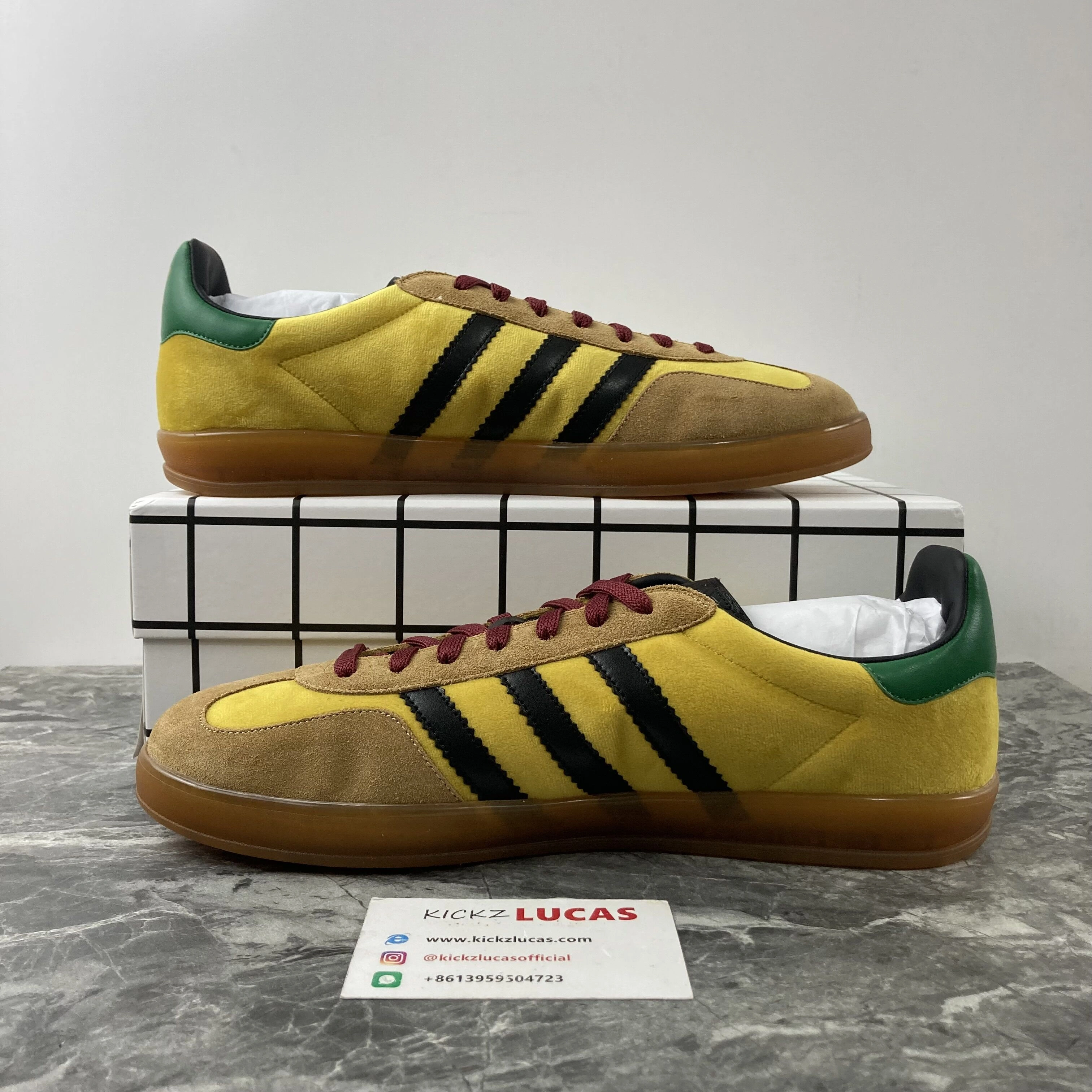 a*didas x G*ucci Gazelle Brown MoistureWicking 2806