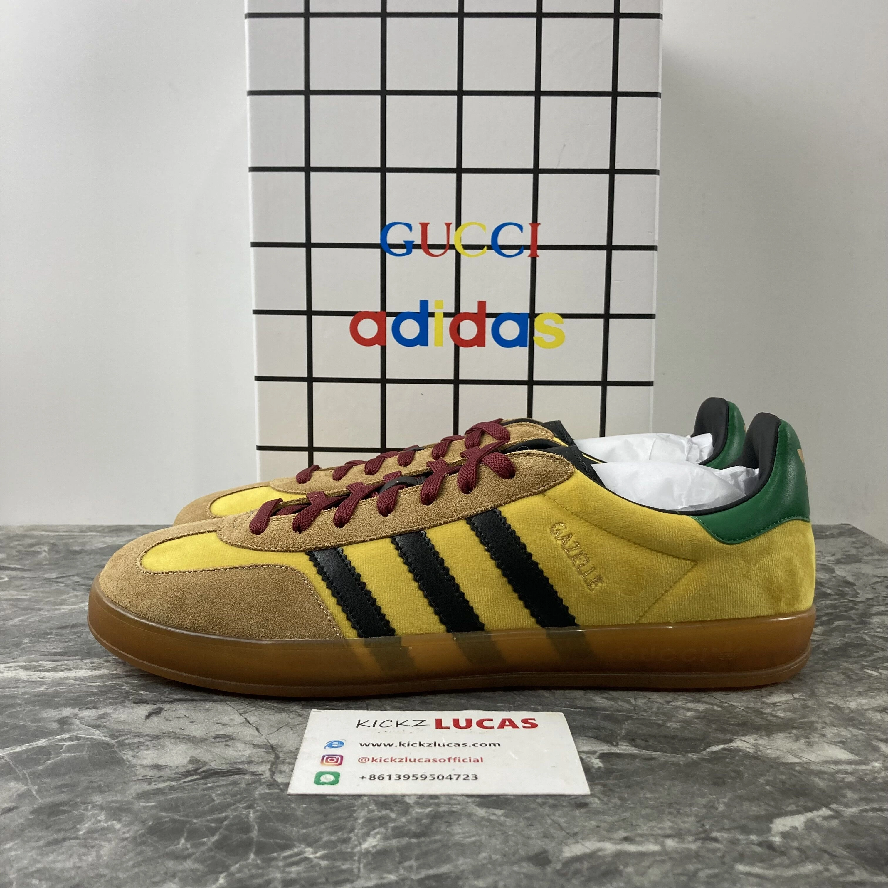 a*didas x G*ucci Gazelle Brown MoistureWicking 2806