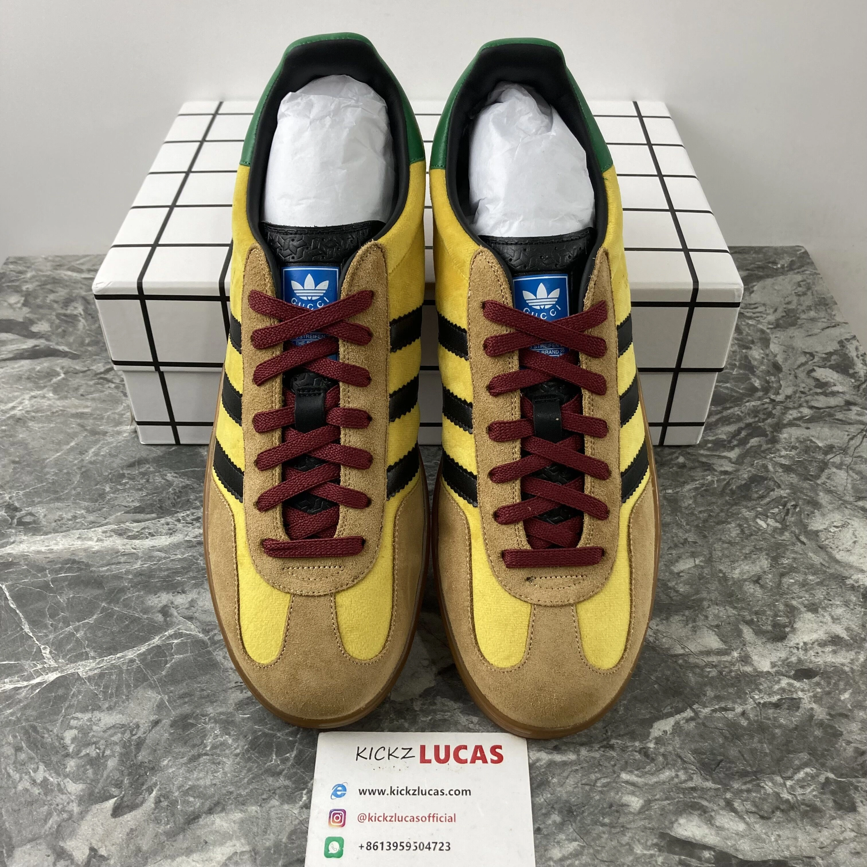a*didas x G*ucci Gazelle Brown MoistureWicking 2806