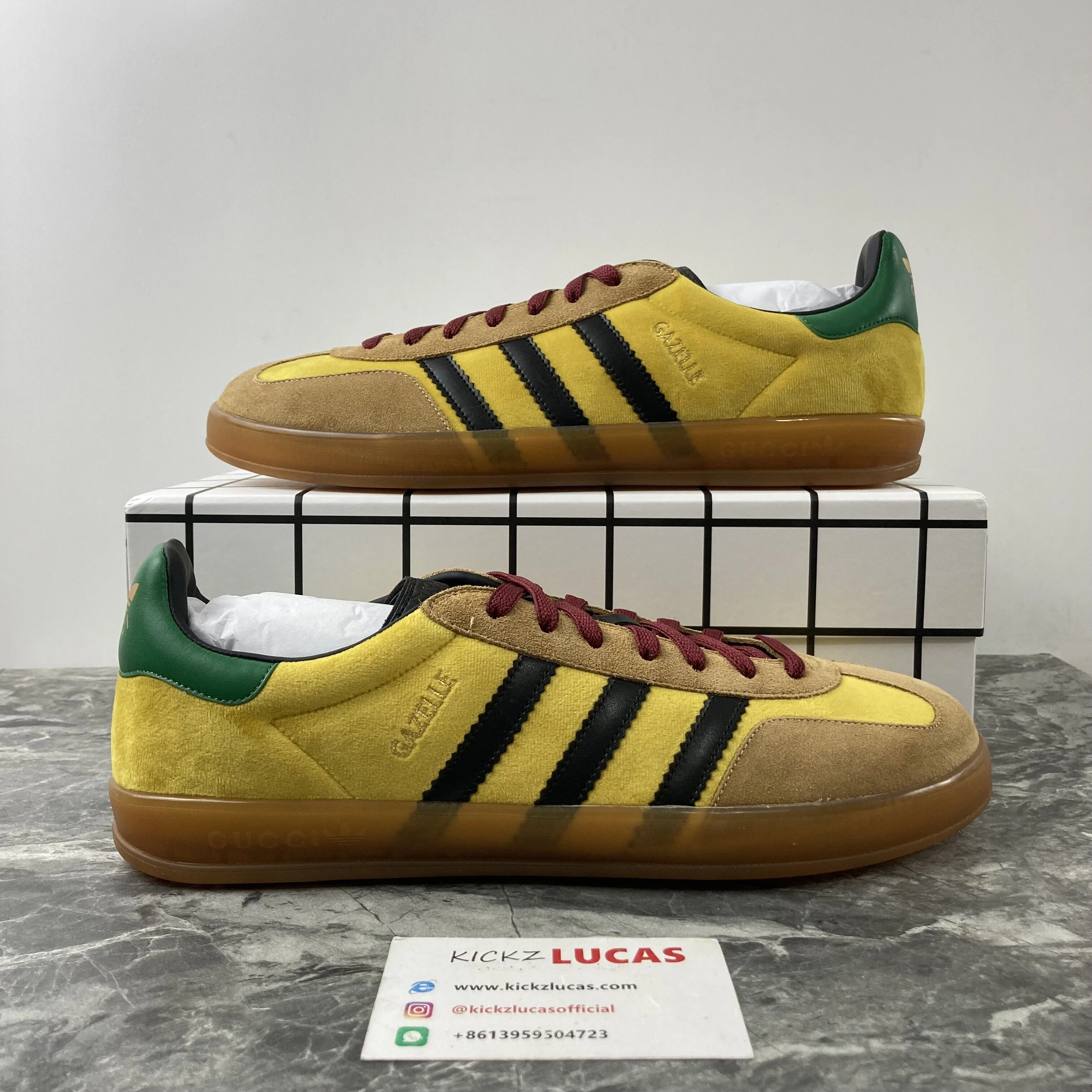 a*didas x G*ucci Gazelle Brown MoistureWicking 2806