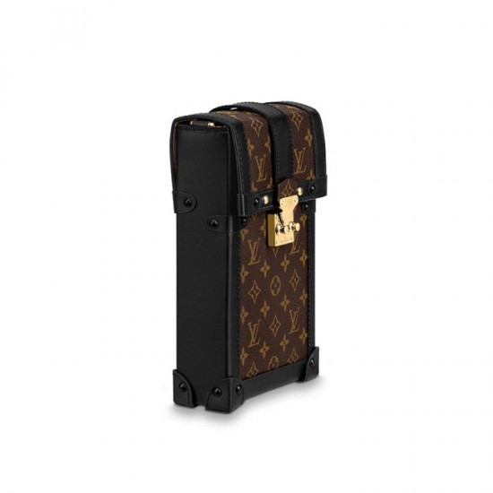 Lvlenka Louis Vuitton Vertical Trunk Pochette Brown M67873 Black M63913