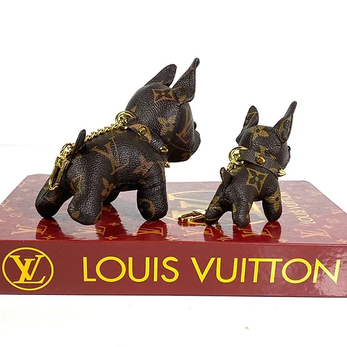 Lvlenka Louis Vuitton Dog Charm Keychain