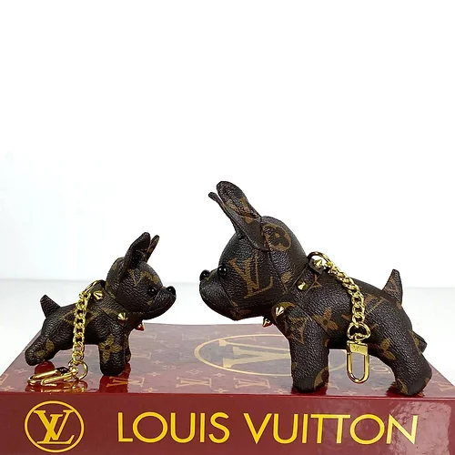 Lvlenka Louis Vuitton Dog Charm Keychain