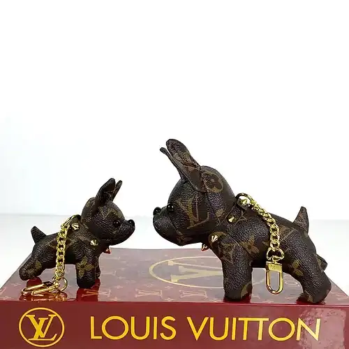 Cheap Louis Vuitton Dog Charm Keychain