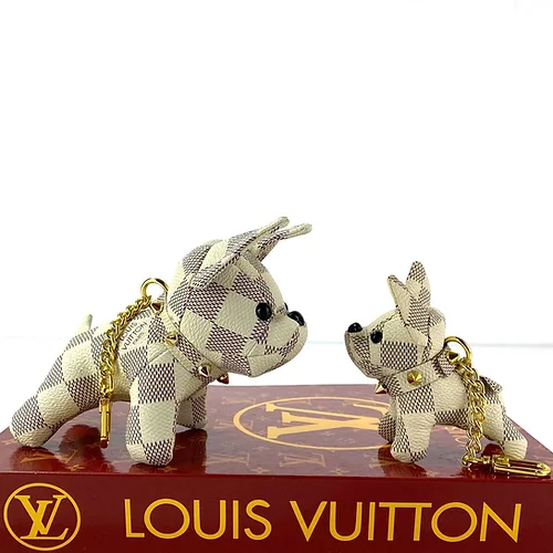 Lvlenka Louis Vuitton Dog Charm Keychain