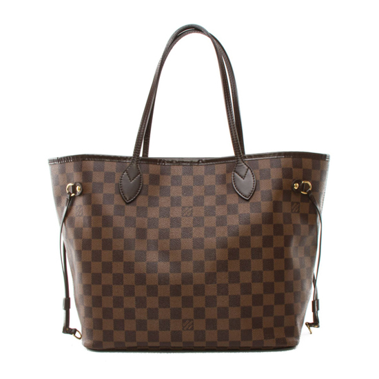 Lvlenka Louis Vuitton N51105 Neverfull MM Shoulder Bag Damier Ebene Canvas