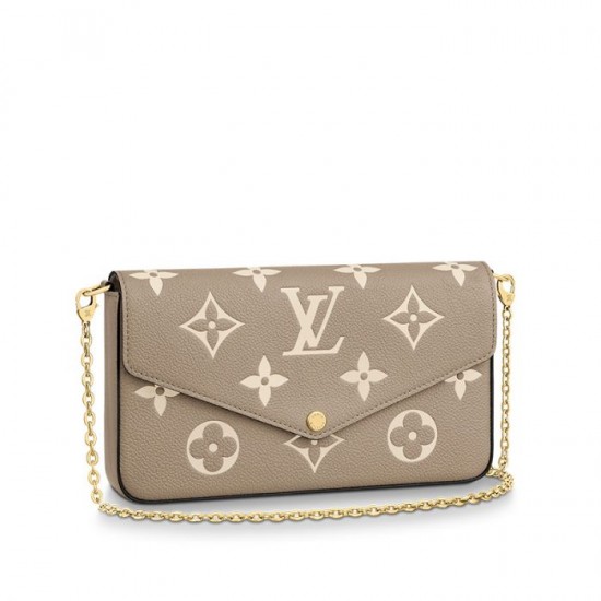 Lvlenka Louis Vuitton Félicie Pochette Gray M69977 Black M80482