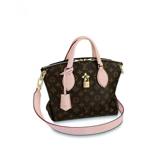 Lvlenka Louis Vuitton Flower Zipped Tote BB Black M44351 Pink M44359