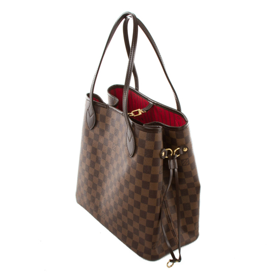 Lvlenka Louis Vuitton N51105 Neverfull MM Shoulder Bag Damier Ebene Canvas