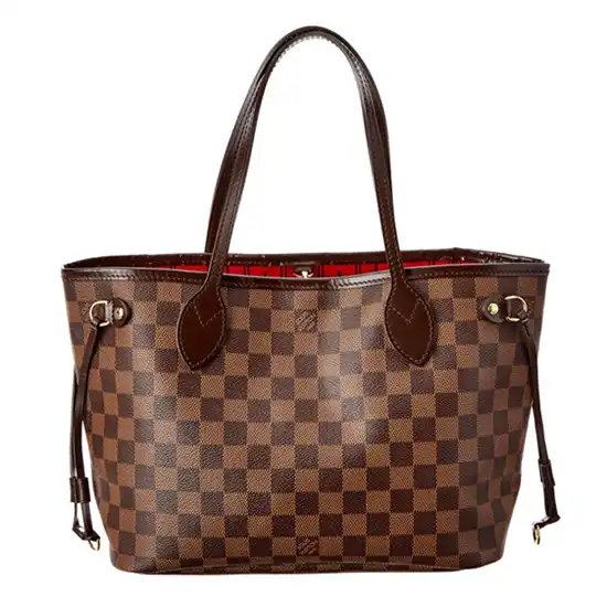 Louis Vuitton N51109 Neverfull PM Shoulder Bag Damier Ebene Canvas