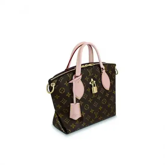 Affordable Louis Vuitton Flower Zipped Tote BB Black M44351 Pink M44359