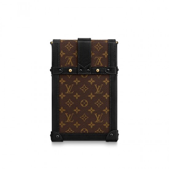 Lvlenka Louis Vuitton Vertical Trunk Pochette Brown M67873 Black M63913