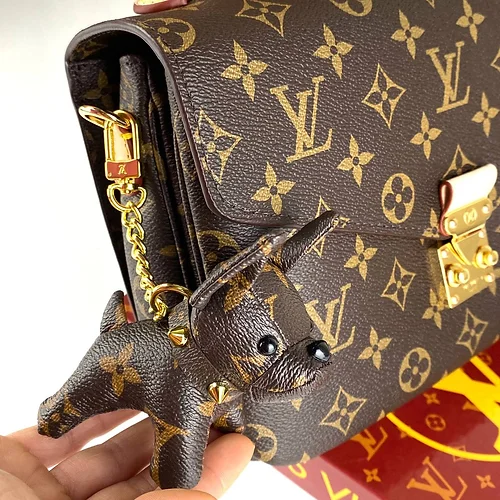 Lvlenka Louis Vuitton Dog Charm Keychain