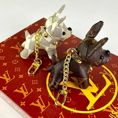 Lvlenka Louis Vuitton Dog Charm Keychain