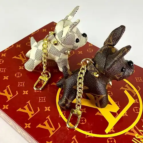 Cheap Louis Vuitton Dog Charm Keychain