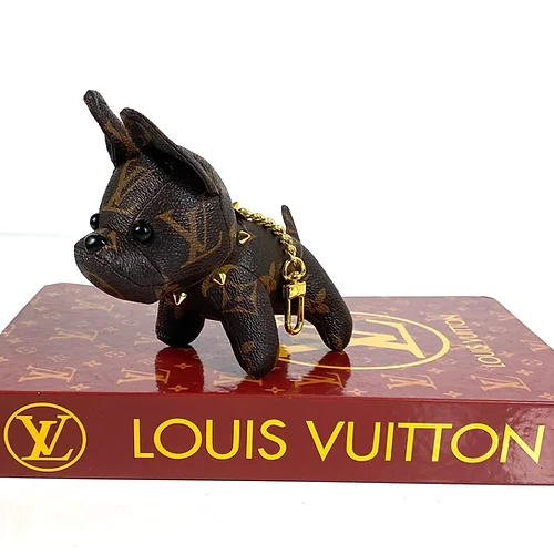 Lvlenka Louis Vuitton Dog Charm Keychain