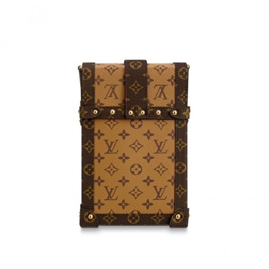 Lvlenka Louis Vuitton Vertical Trunk Pochette Brown M67873 Black M63913