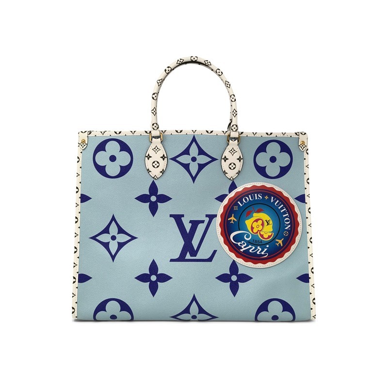 Lvlenka Louis Vuitton M44720 Monogram Giant Onthego Capri Blue Coated Canvas To