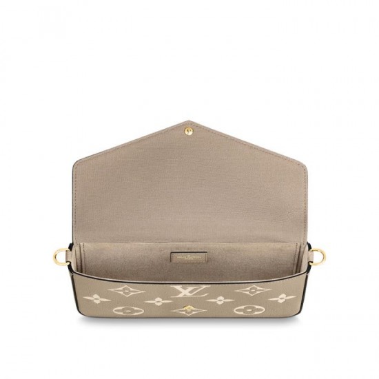 Lvlenka Louis Vuitton Félicie Pochette Gray M69977 Black M80482