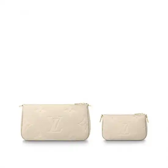 Affordable Louis Vuitton Multi Pochette Accessoires Cream M46568 Black M80399