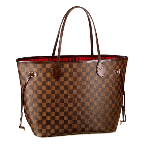 Lvlenka Louis Vuitton N51105 Neverfull MM Shoulder Bag Damier Ebene Canvas