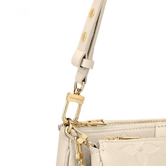 Lvlenka Louis Vuitton Multi Pochette Accessoires Cream M46568 Black M80399