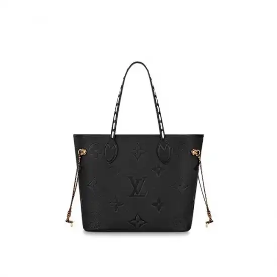 Cheap Louis Vuitton Neverfull MM Black M45856 Cream M58525