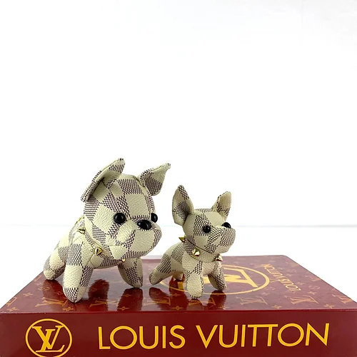 Lvlenka Louis Vuitton Dog Charm Keychain