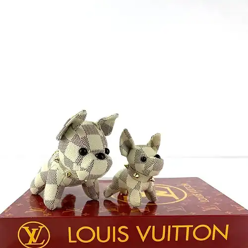 Cheap Louis Vuitton Dog Charm Keychain