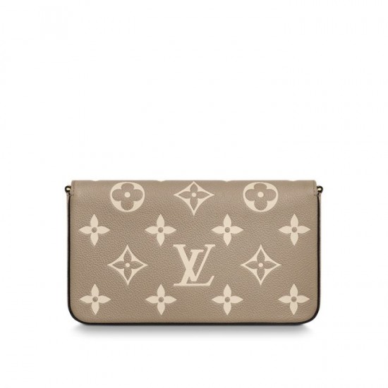 Lvlenka Louis Vuitton Félicie Pochette Gray M69977 Black M80482