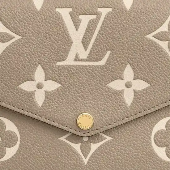 Cheap Louis Vuitton Félicie Pochette Gray M69977 Black M80482