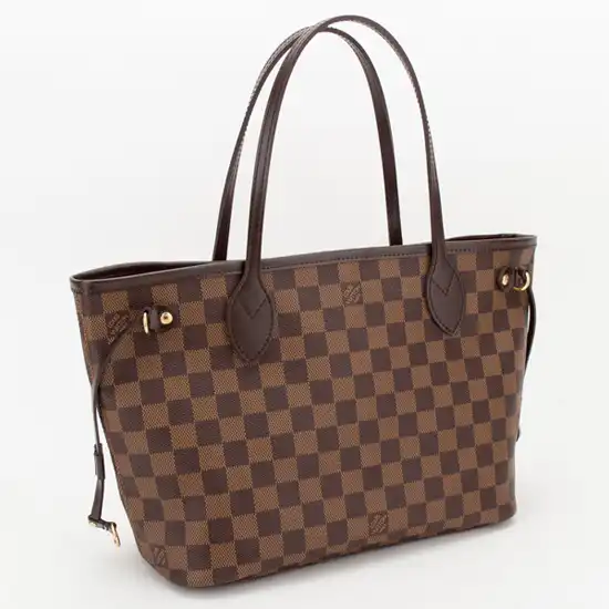 Cheap Louis Vuitton N51109 Neverfull PM Shoulder Bag Damier Ebene Canvas