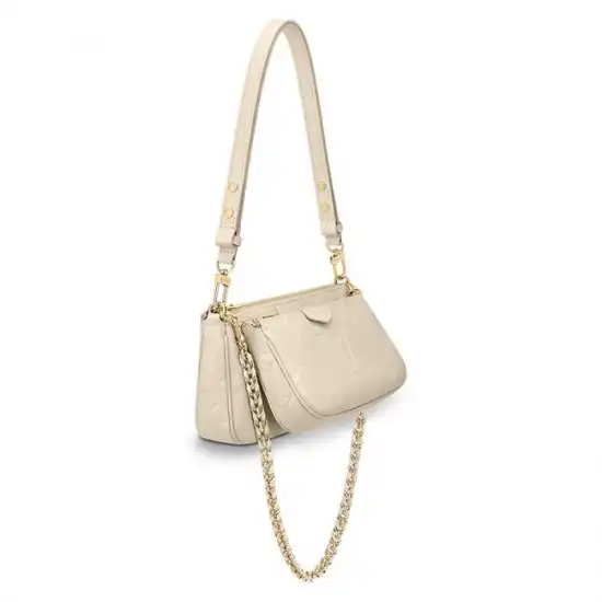 Affordable Louis Vuitton Multi Pochette Accessoires Cream M46568 Black M80399