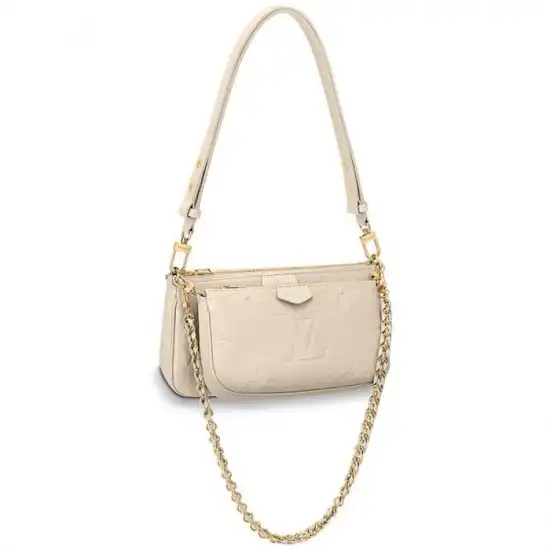 Affordable Louis Vuitton Multi Pochette Accessoires Cream M46568 Black M80399