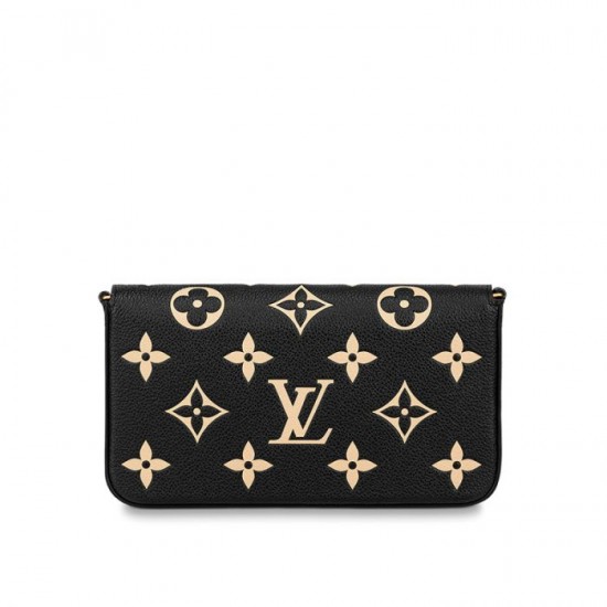 Lvlenka Louis Vuitton Félicie Pochette Gray M69977 Black M80482