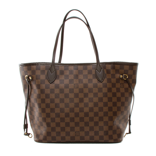 Lvlenka Louis Vuitton N51105 Neverfull MM Shoulder Bag Damier Ebene Canvas