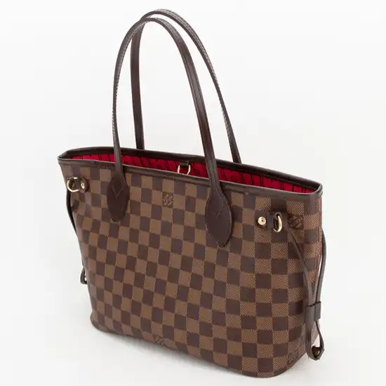 Cheap Louis Vuitton N51109 Neverfull PM Shoulder Bag Damier Ebene Canvas