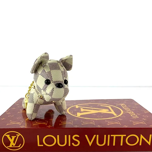 Lvlenka Louis Vuitton Dog Charm Keychain