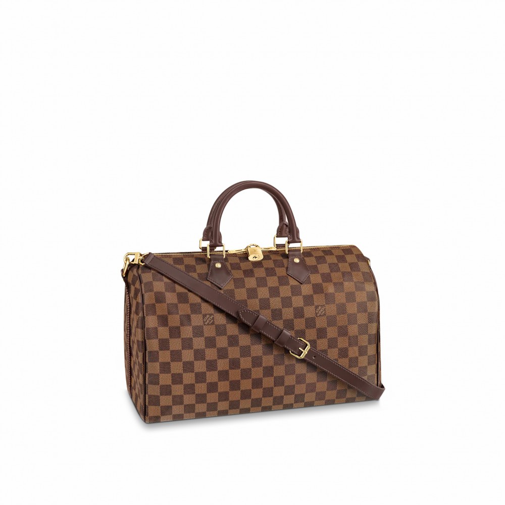 Lvlenka Louis Vuitton Damier Ebene Canvas Speedy Bandouliere 35 N41366