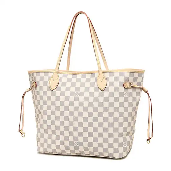 Affordable Louis Vuitton N51108 Neverfull GM Shoulder Bag Damier Azur Canvas